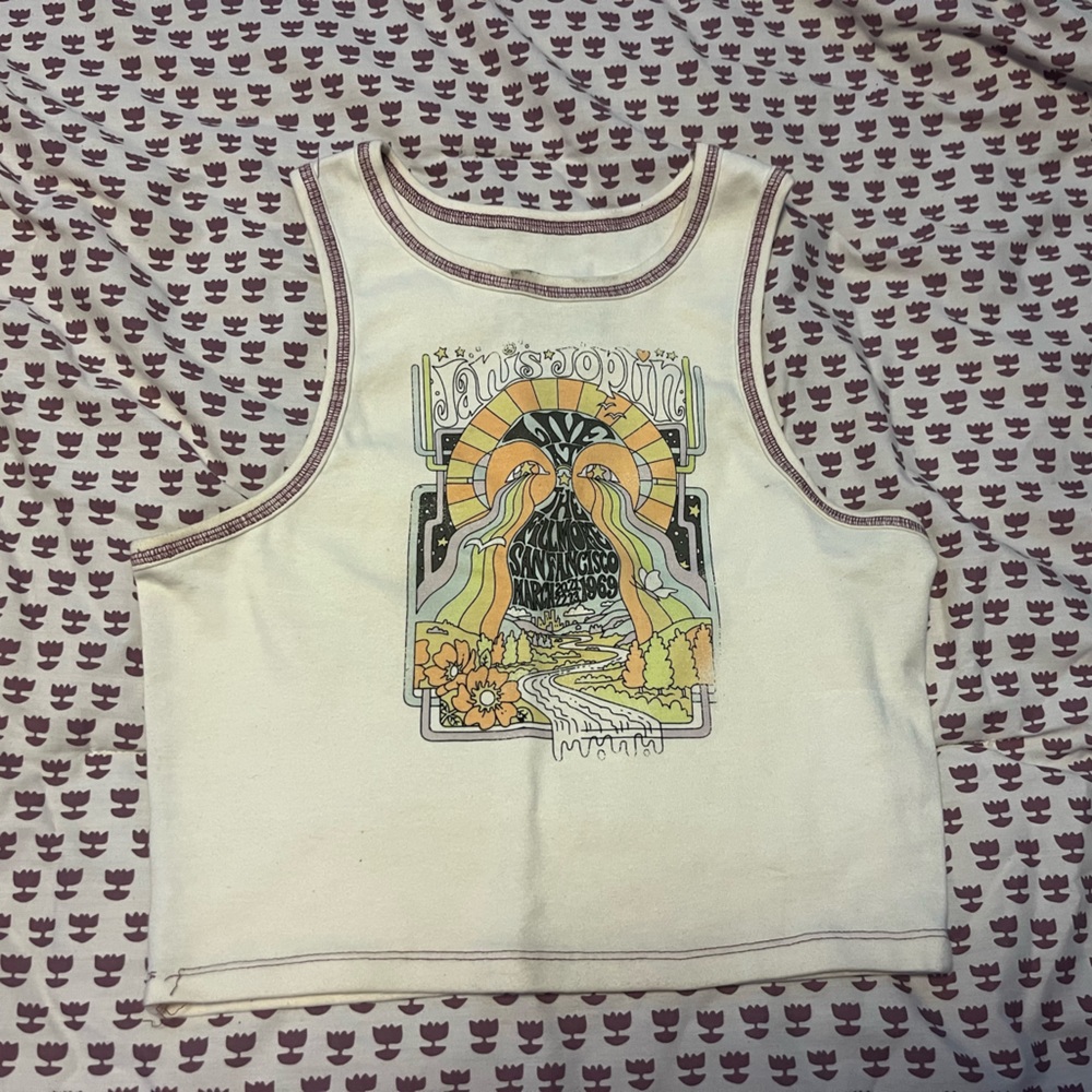 Off white color with Janis Joplin logo
